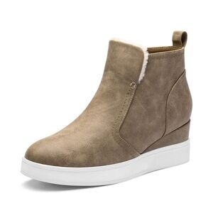 Dream Pairs Taupe Ankle Booties